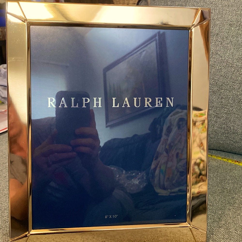 NIB, Ralph Lauren 8X10 Picture Frame, Color: Gold, MSRP $195